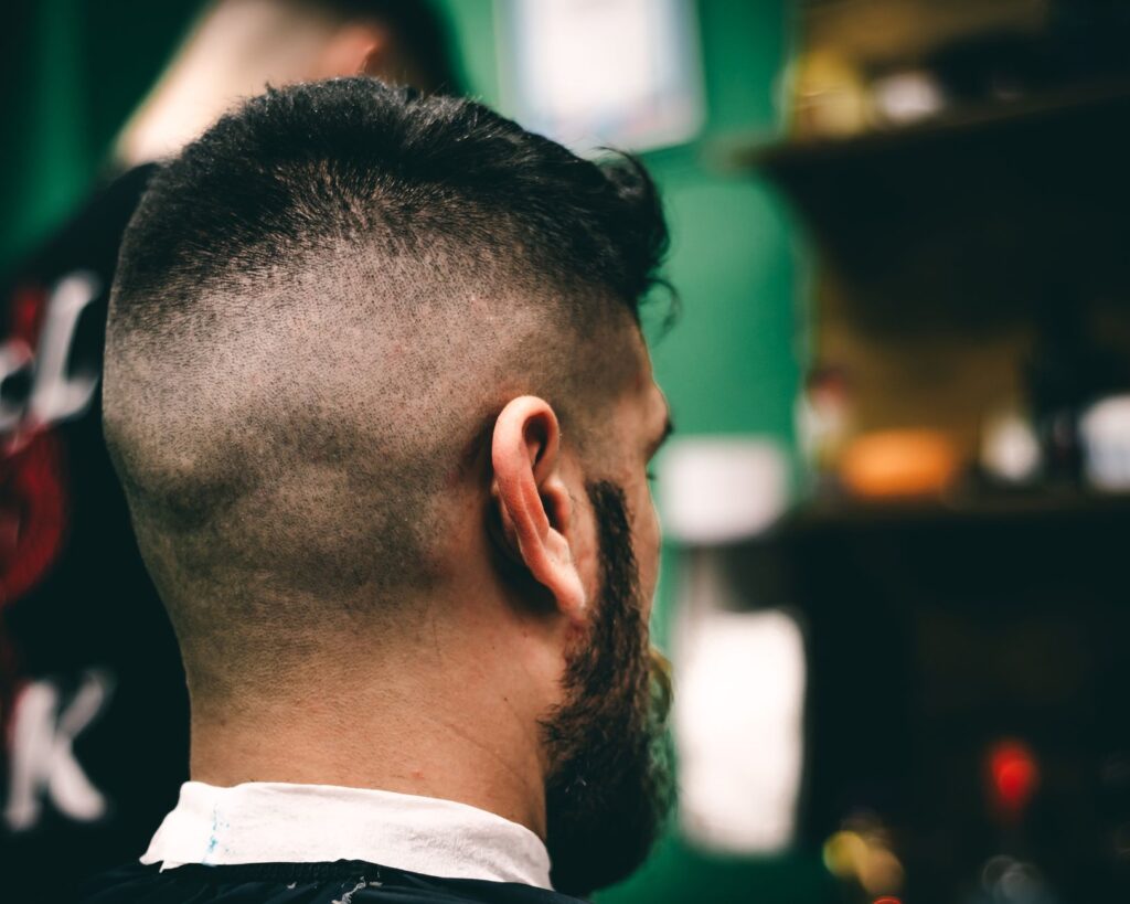 Man with a well-executed short hair cut and clean lines