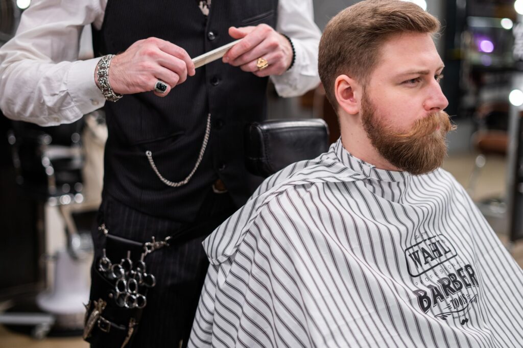 Man displaying a well-groomed, full beard